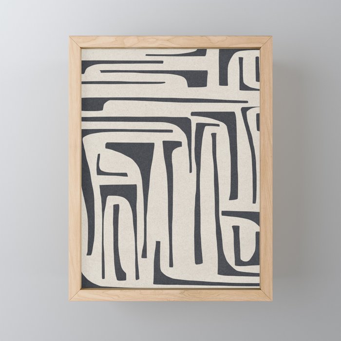 Vintage Cut Out Abstract Mini Art Print Gallery Image 1