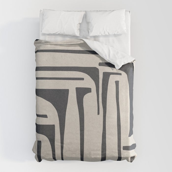 Vintage Cut Out Abstract Duvet Cover Gallery Image 6