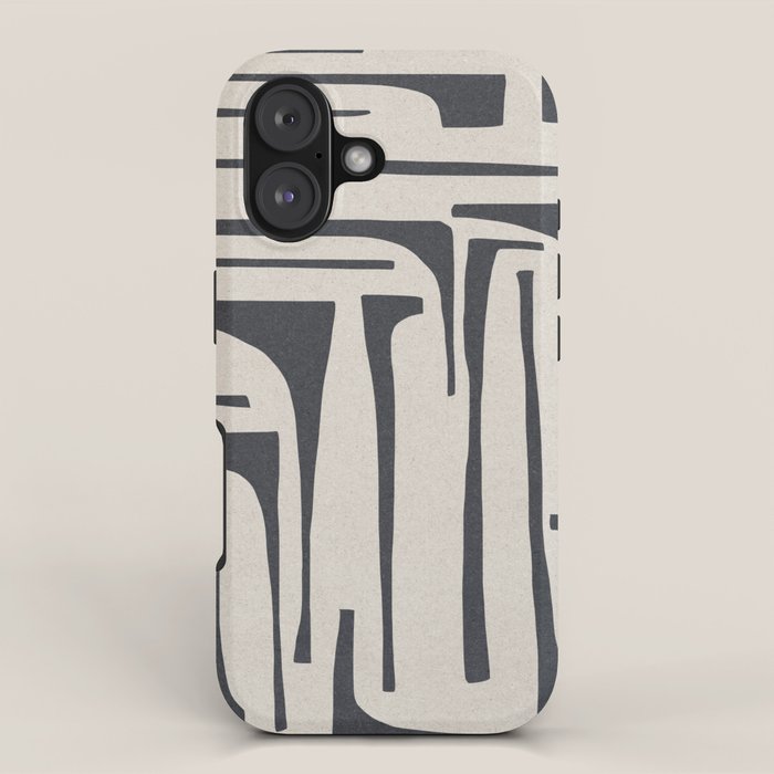 Vintage Cut Out Abstract iPhone Case Gallery Image 1