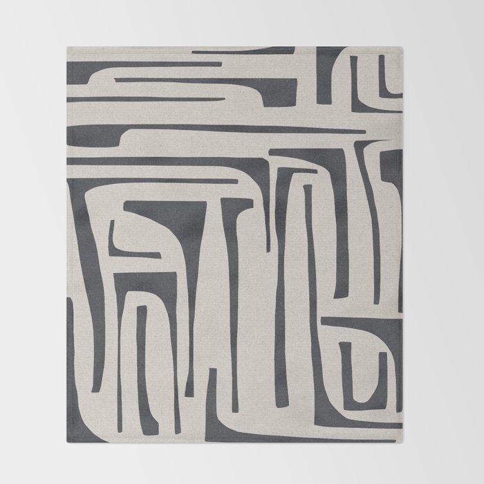 Vintage Cut Out Abstract Throw Blanket Gallery Image 2
