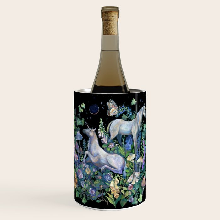 Unicorns Magical Rose Garden Wine Chiller Gallery Image 1