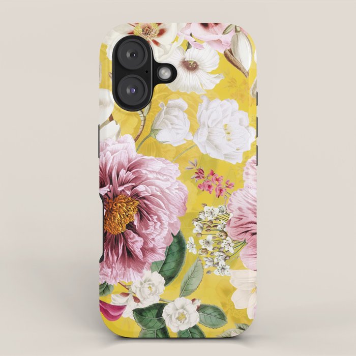 Vintage & Shabby Chic - Colorful Spring Flower Peony Botanical Garden iPhone Case Gallery Image 1