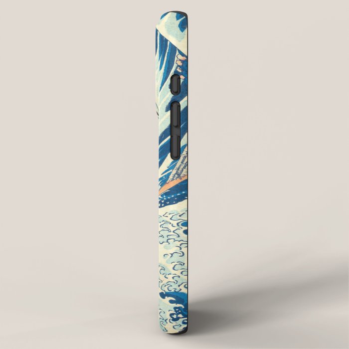 Japanese Woodblock Print The Great Wave of Kanagawa by Katsushika Hokusai iPhone Case Gallery Image 2