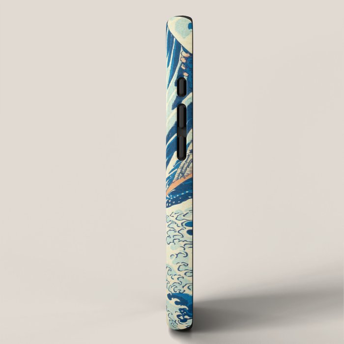 Japanese Woodblock Print The Great Wave of Kanagawa by Katsushika Hokusai iPhone Case Gallery Image 2