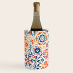 Watercolor Kaleidoscope Floral - desaturated Wine Chiller Gallery Image 1