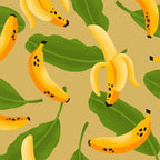 Banana Pattern on Tan Coffee Mug Gallery Image 2