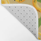 Banana Pattern on Tan Bath Mat Gallery Image 2