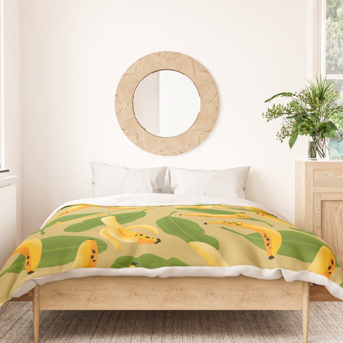 Banana Pattern on Tan Duvet Cover Gallery Image 3