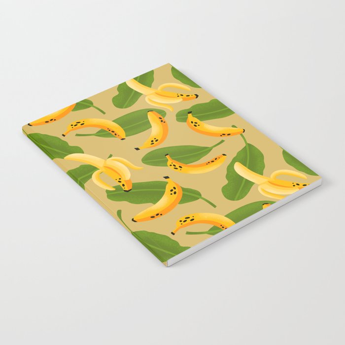 Banana Pattern on Tan Notebook Gallery Image 2