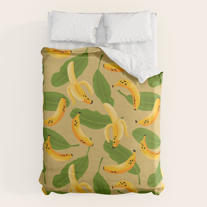 Banana Pattern on Tan Duvet Cover Gallery Image 6