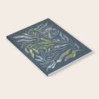 Endless Dark Leaf Illustration 1.1 Celestial Blue-Green Notebook Gallery Image 2