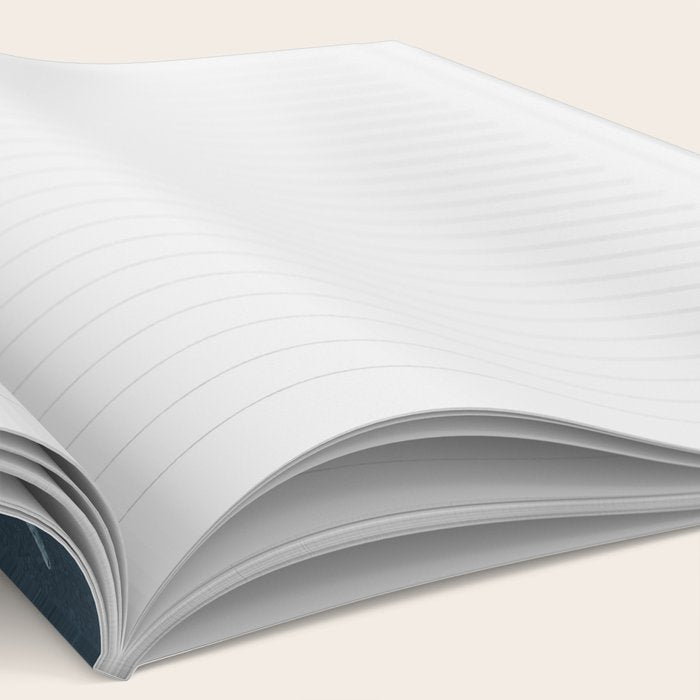 Endless Dark Leaf Illustration 1.1 Celestial Blue-Green Notebook Gallery Image 2