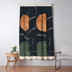 Abstract Art /Minimal Plant 102 Window Curtain Gallery Image 5