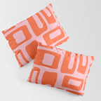 Mid Century Modern Abstract 921 Mid Mod Orange and Pink Pillow Sham Gallery Image 3