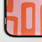 Mid Century Modern Abstract 921 Mid Mod Orange and Pink Laptop Sleeve Gallery Image 3