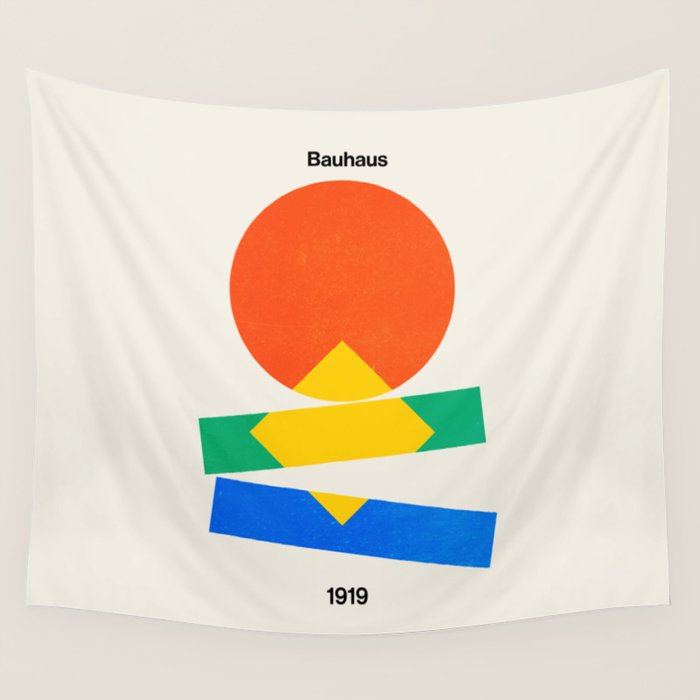 Balance: Bauhaus 1919 Exhibition 02 Wall Tapestry Gallery Image 4