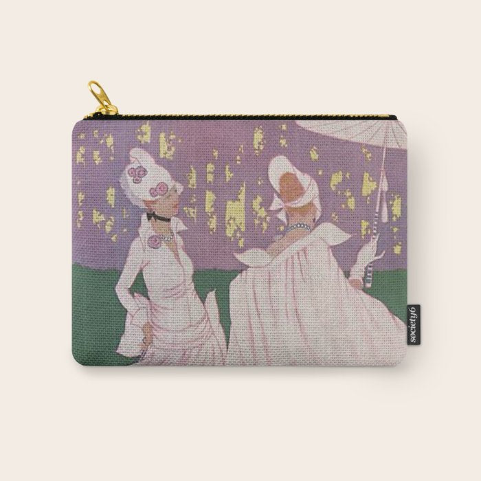 Vintage Magazine Art Cover Paris Fashion Beauty Magazine Carry All Pouch Gallery Image 1