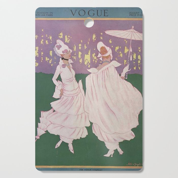 Vintage Magazine Art Cover Paris Fashion Beauty Magazine Cutting Board Gallery Image 1