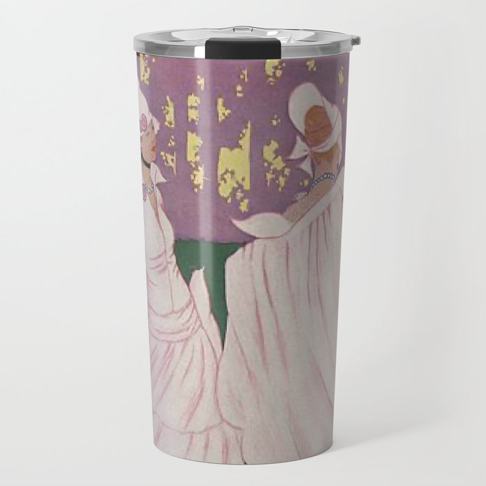 Vintage Magazine Art Cover Paris Fashion Beauty Magazine Travel Mug Gallery Image 1