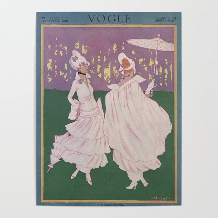 Vintage Magazine Art Cover Paris Fashion Beauty Magazine Poster Gallery Image 4