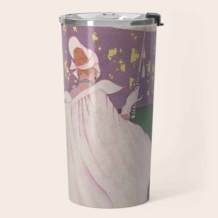 Vintage Magazine Art Cover Paris Fashion Beauty Magazine Travel Mug Gallery Image 2