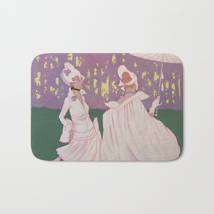 Vintage Magazine Art Cover Paris Fashion Beauty Magazine Bath Mat Gallery Image 1