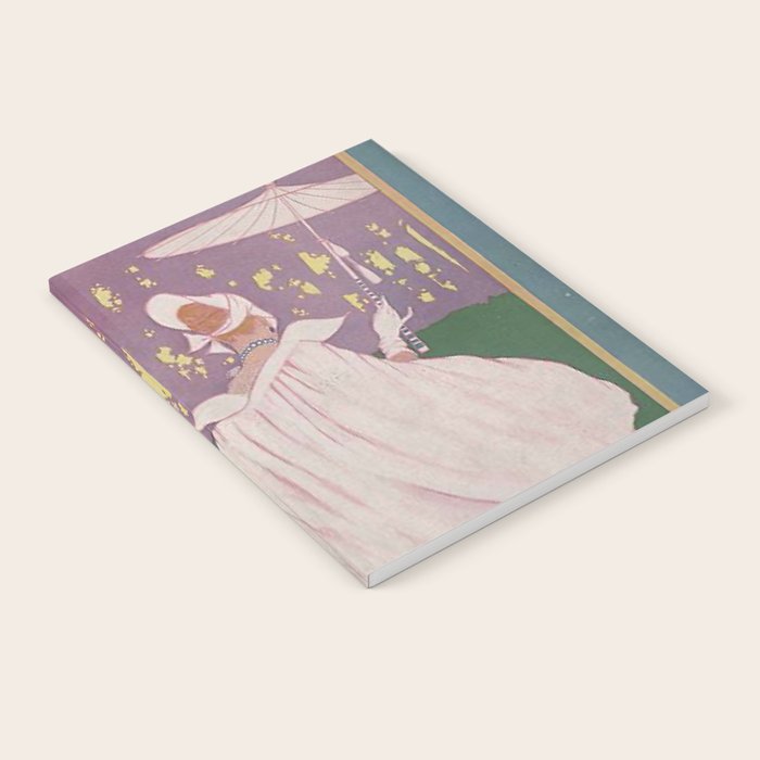 Vintage Magazine Art Cover Paris Fashion Beauty Magazine Notebook Gallery Image 1