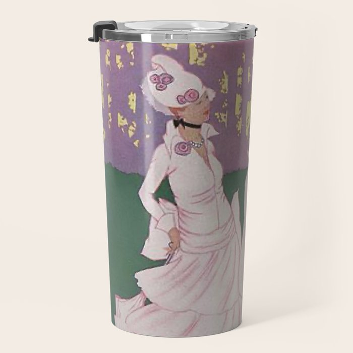 Vintage Magazine Art Cover Paris Fashion Beauty Magazine Travel Mug Gallery Image 3