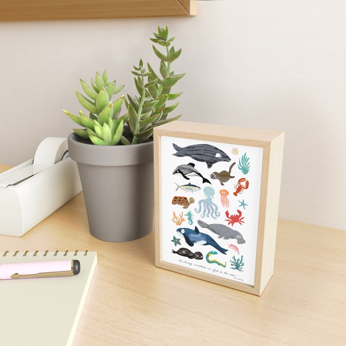 Sea Change: Ocean Animals Mini Art Print Gallery Image 2