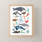 Sea Change: Ocean Animals Mini Art Print Gallery Image 1