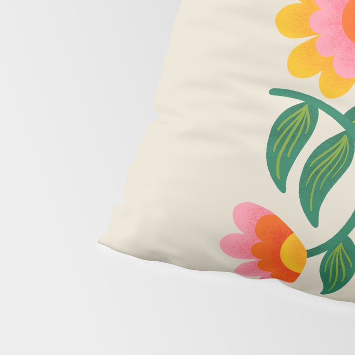 Symmetrical Flowers 1 Pillow Sham Gallery Image 4