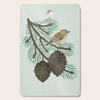Goldcrest in the Winter Pines Cutting Board Gallery Image 1