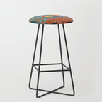 Women In The Forest Indian Painted Illustration Stool Gallery Image 1