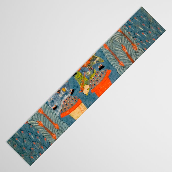 Women In The Forest Indian Painted Illustration Table Runner Gallery Image 3
