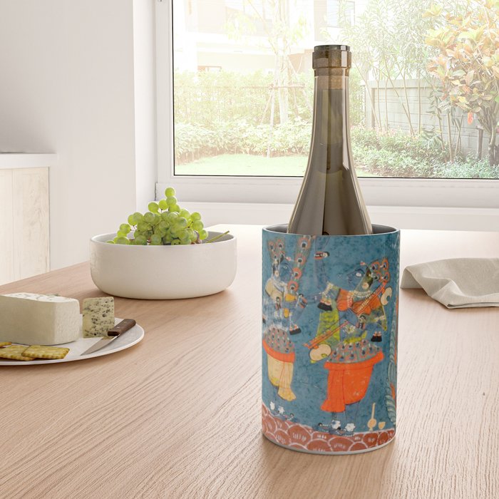 Women In The Forest Indian Painted Illustration Wine Chiller Gallery Image 4