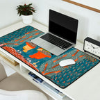 Women In The Forest Indian Painted Illustration Desk Mat Gallery Image 2