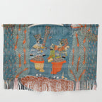 Women In The Forest Indian Painted Illustration Wall Hanging Gallery Image 1