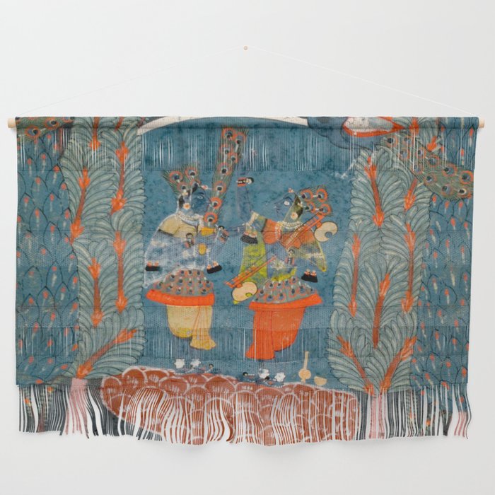 Women In The Forest Indian Painted Illustration Wall Hanging Gallery Image 1