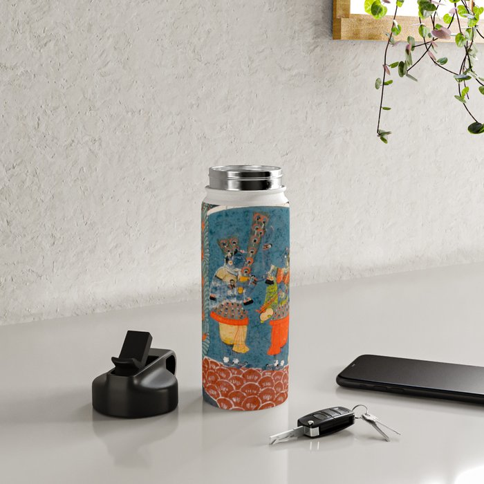 Women In The Forest Indian Painted Illustration Water Bottle Gallery Image 4