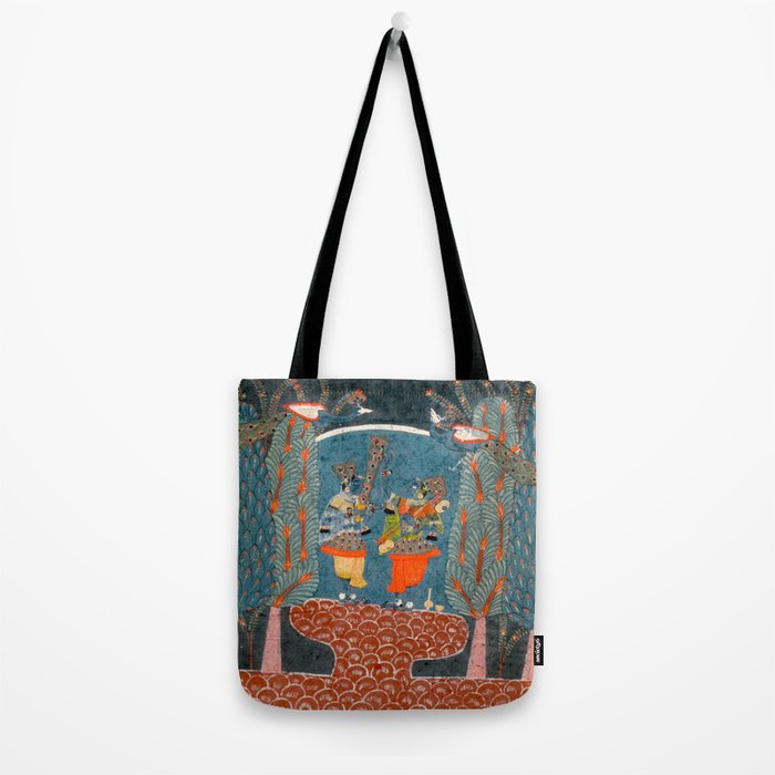 Women In The Forest Indian Painted Illustration Tote Bag Gallery Image 2