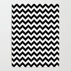Chevron Black & White Poster Gallery Image 4