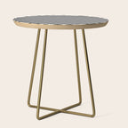 Chevron Black & White Side Table Gallery Image 1
