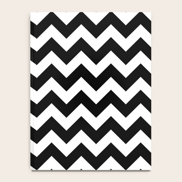 Chevron Black & White Notebook Gallery Image 4