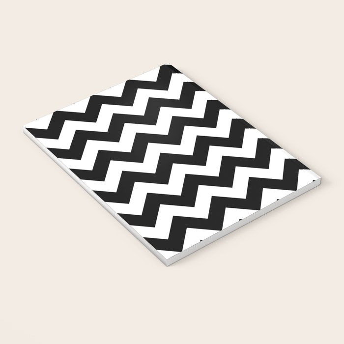 Chevron Black & White Notebook Gallery Image 3