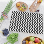 Chevron Black & White Cutting Board Gallery Image 2