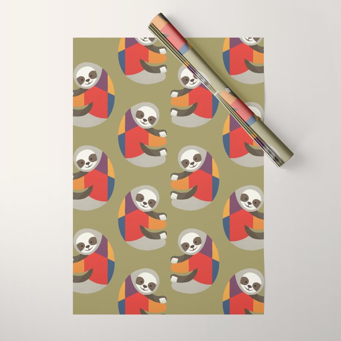 Sloth Wrapping Paper Gallery Image 1