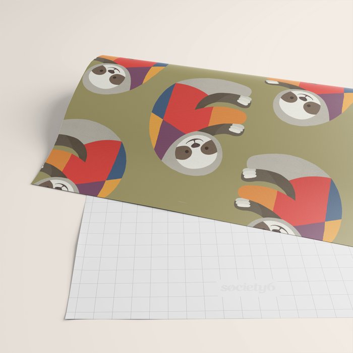 Sloth Wrapping Paper Gallery Image 2