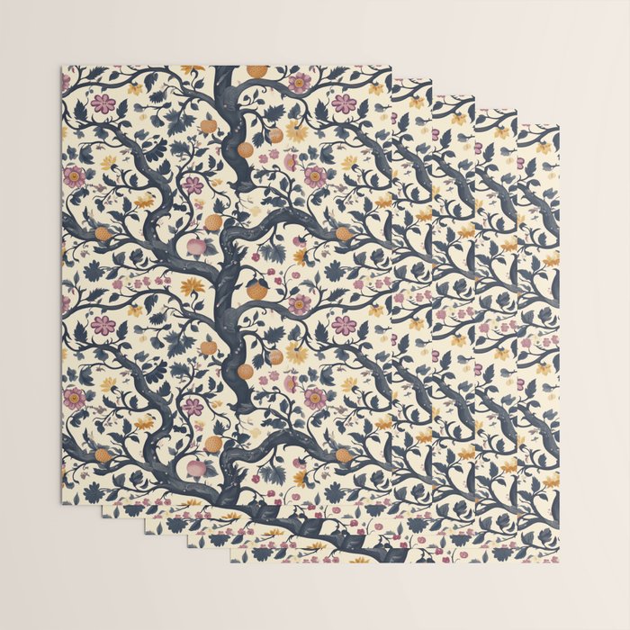 Romantic Botanica Autumn Whimsy Wrapping Paper Gallery Image 3