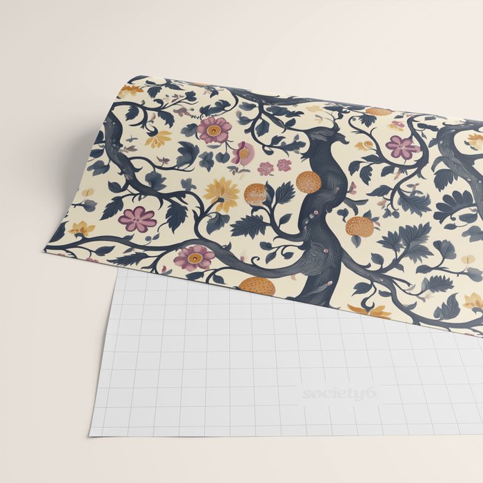 Romantic Botanica Autumn Whimsy Wrapping Paper Gallery Image 2