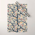 Romantic Botanica Autumn Whimsy Wrapping Paper Gallery Image 1